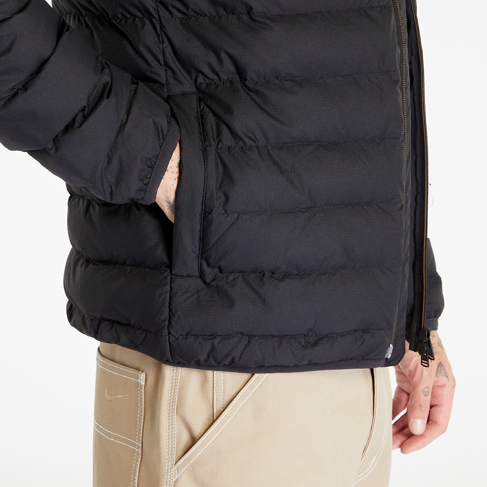 Jackets FRED PERRY Hooded Insulated Jacket Black
