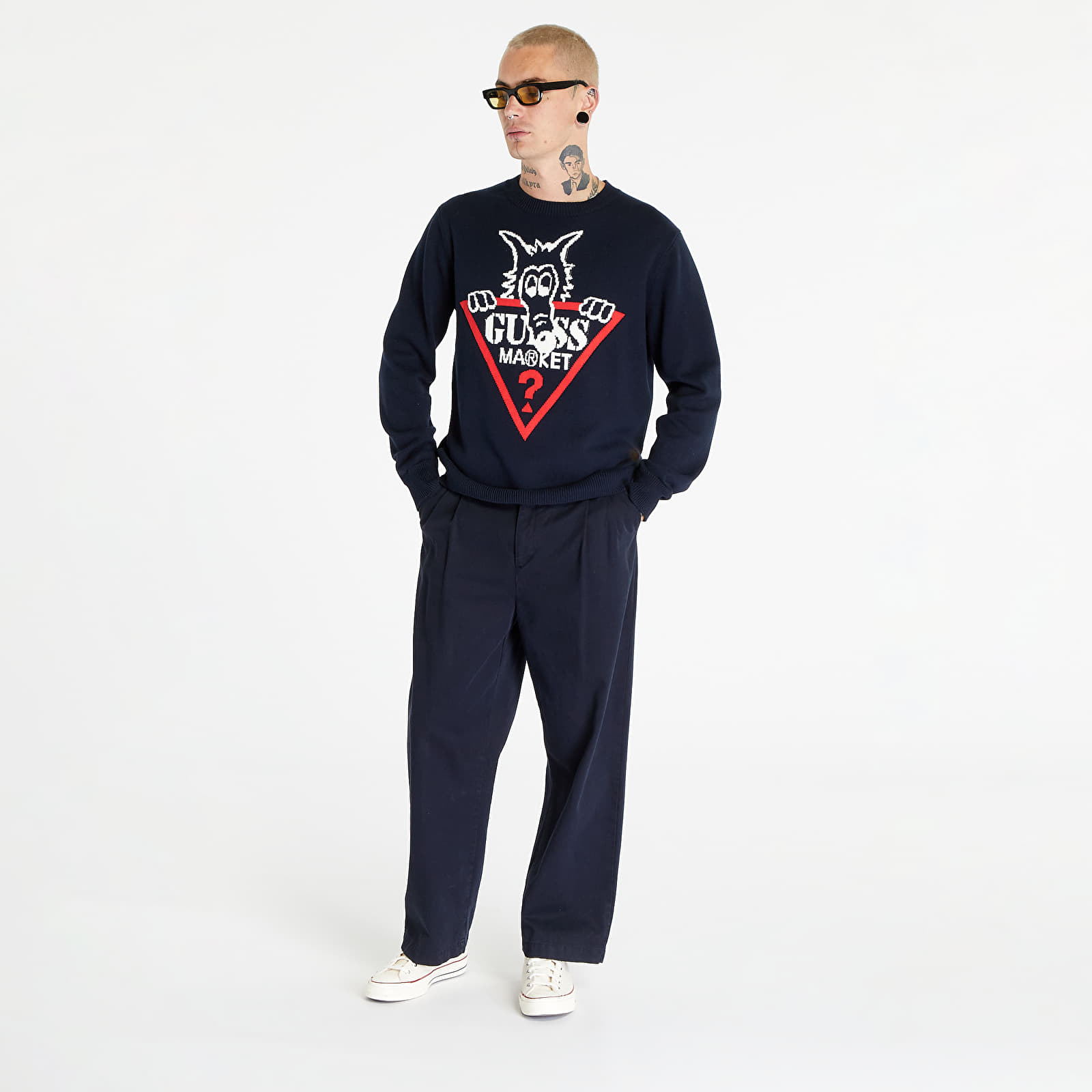 Mikiny a svetry GUESS x Market Sweater Uniform Blue