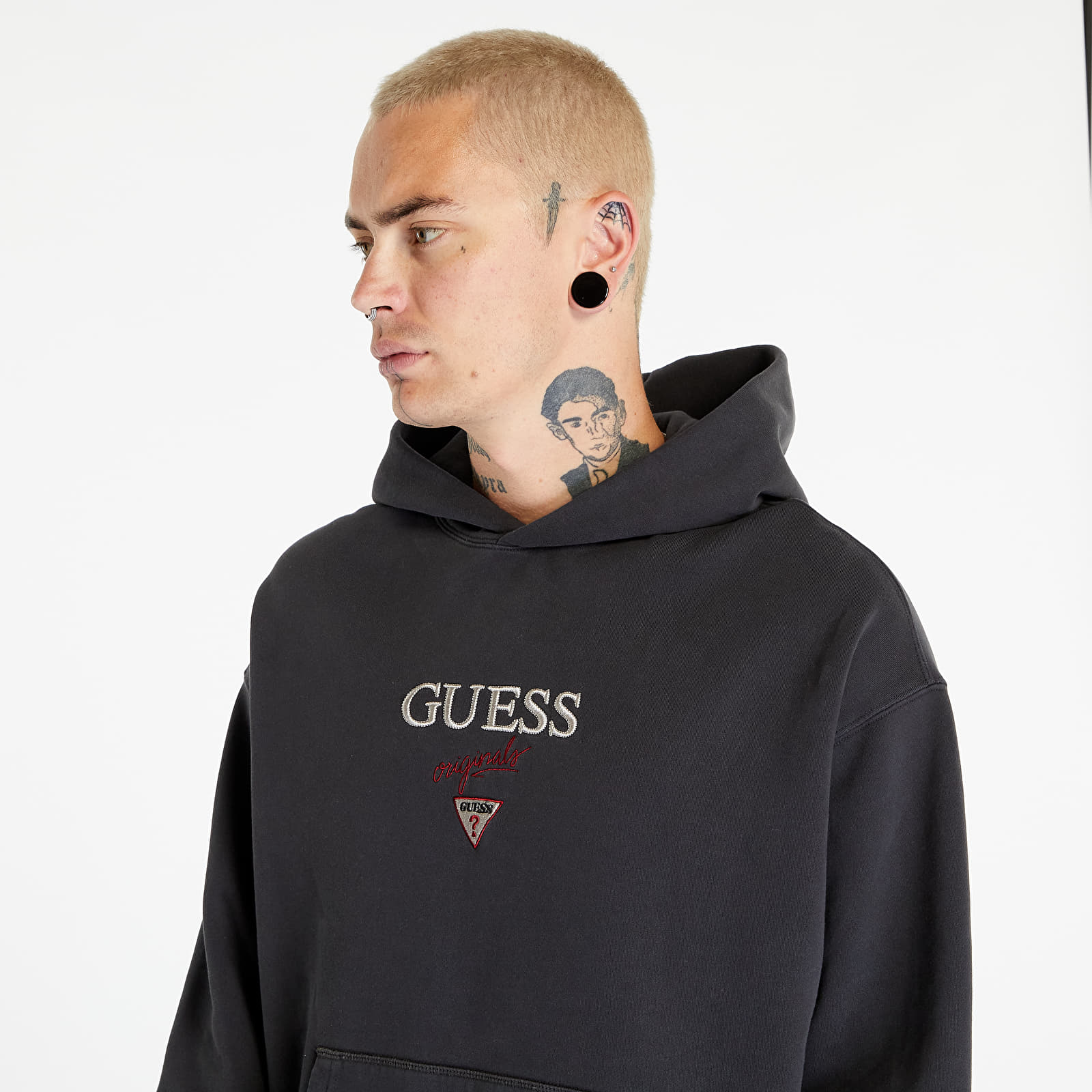 Hoodies and sweatshirts  GUESS Baker Logo Hoodie Jet Black Multi