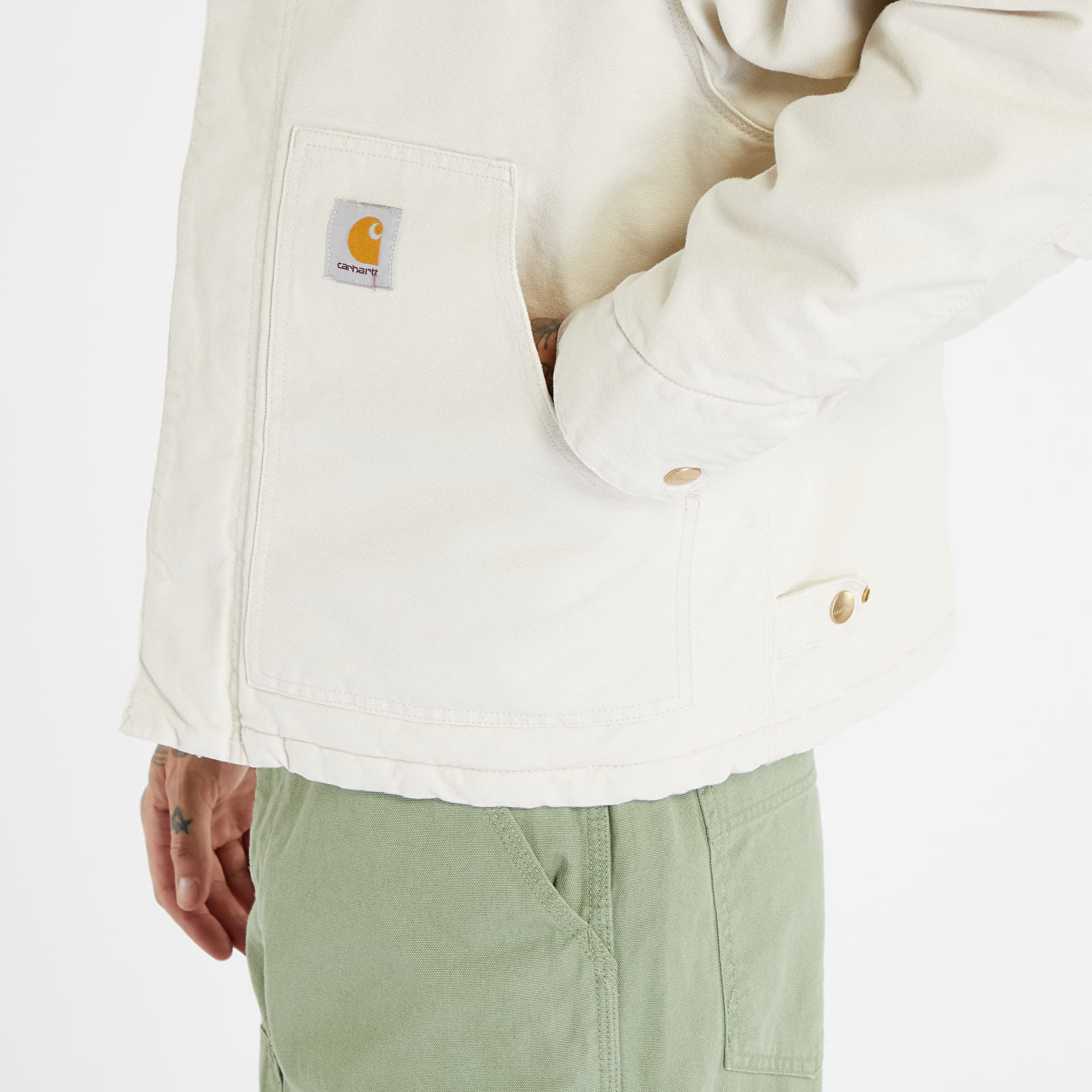 Jassen Carhartt WIP OG Arcan Jacket Salt Aged Canvas