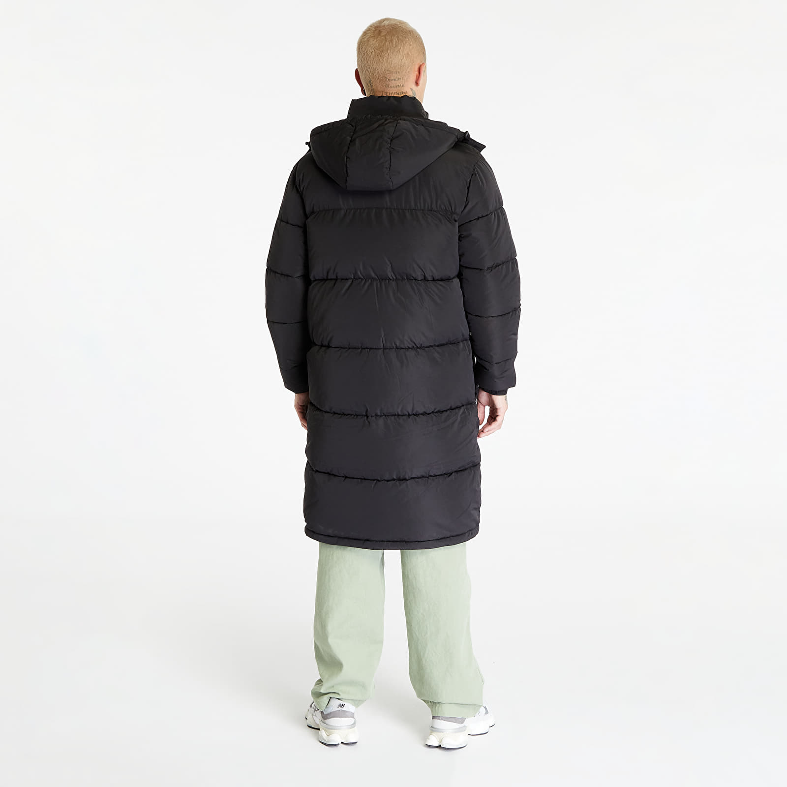 Jackets and Coats Karl Kani Retro Hooded Long Puffer Jacket Black