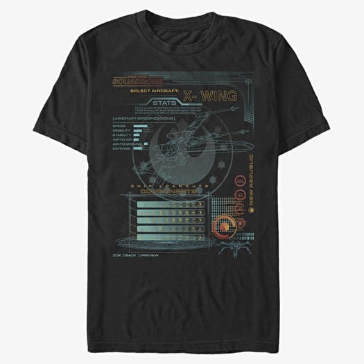 T-shirt Merch Star Wars: Squadrons - X-Wing Game Components Unisex T-Shirt Black