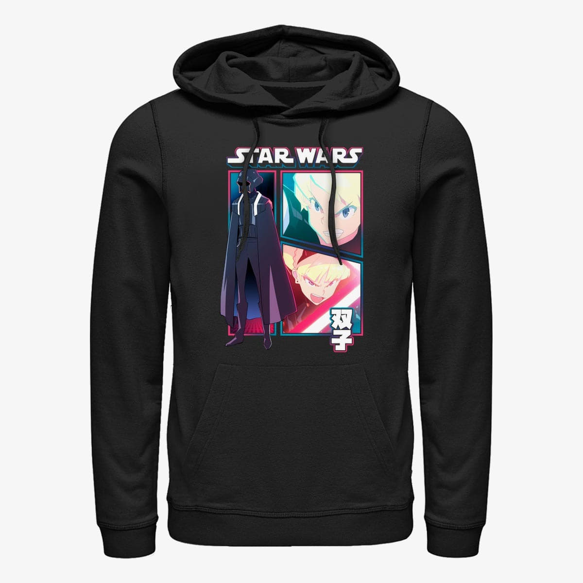 Hættetrøjer og sweatshirts Merch Star Wars: Visions - Twins Comic Panels Unisex Hoodie Black