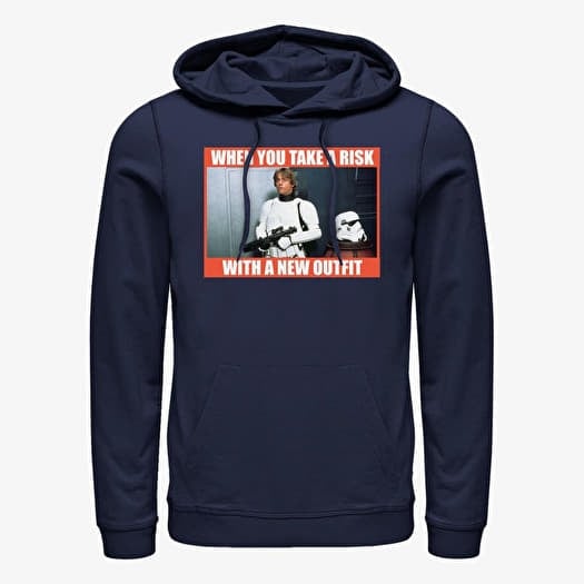 Mikina Merch Star Wars: Classic - New Outfit Unisex Hoodie Navy Blue