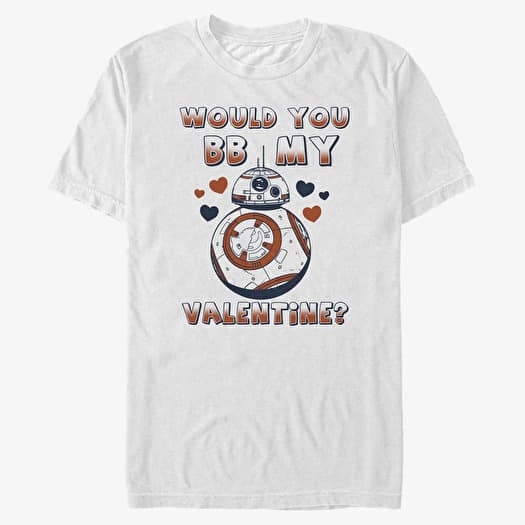 T-shirt Merch Star Wars: The Force Awakens - BB My Valentine Unisex T-Shirt White