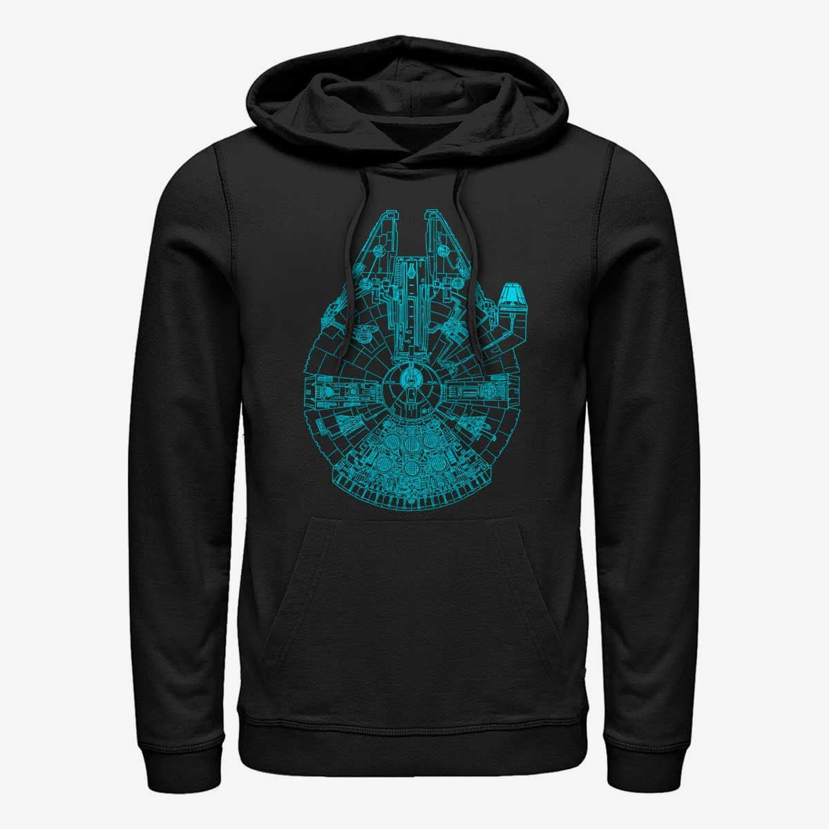 Hoodies and sweatshirts  Merch Star Wars: Classic - Blue Falcon Unisex Hoodie Black