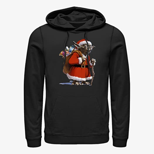 Sweatshirt Merch Star Wars: Classic - Santa Yoda Unisex Hoodie Black