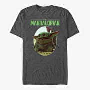 Merch Star Wars: The Mandalorian - The Look Unisex T-Shirt Dark Heather Grey