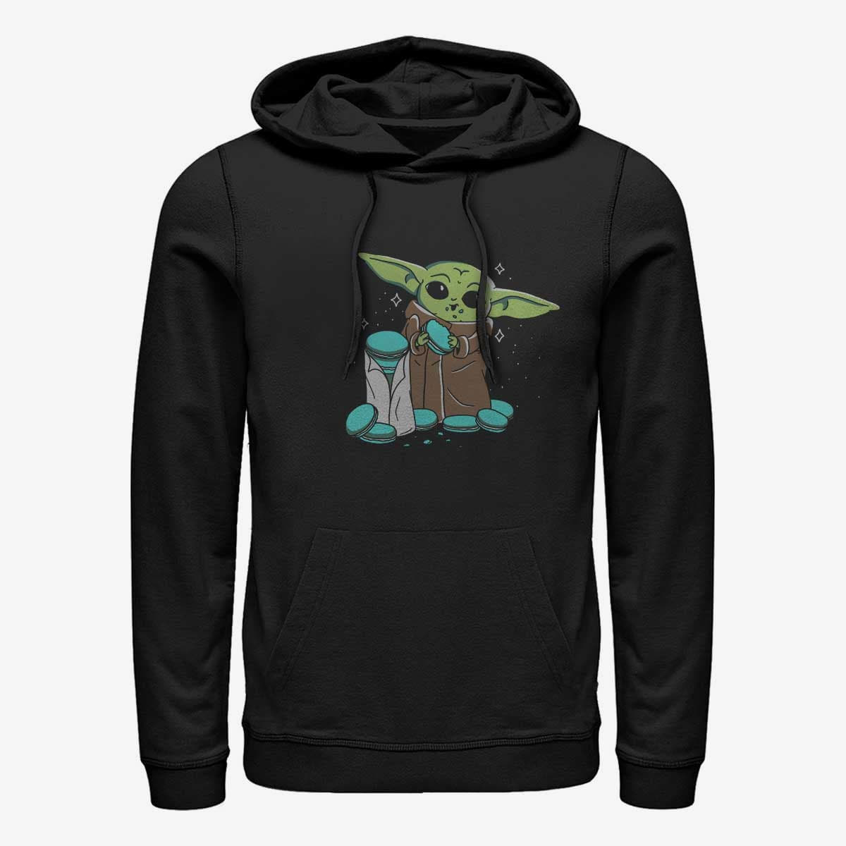 Hættetrøjer og sweatshirts Merch Star Wars: Mandalorian - Snack Time Unisex Hoodie Black