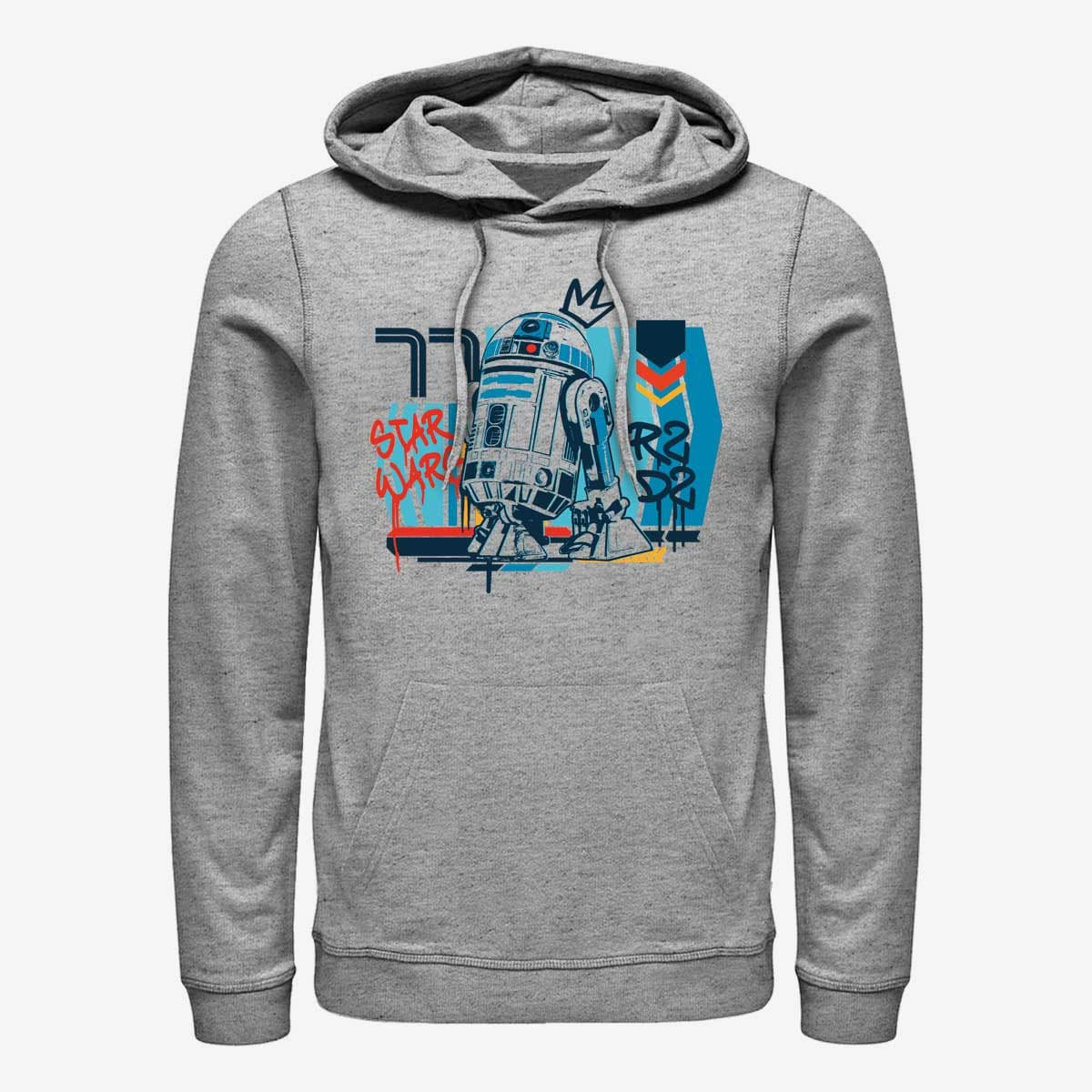 Hættetrøjer og sweatshirts Merch Star Wars: Classic - R2D2 Unisex Hoodie Heather Grey