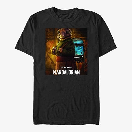 T-shirt Merch Star Wars: The Mandalorian - Frog Lady Poster Unisex T-Shirt Black