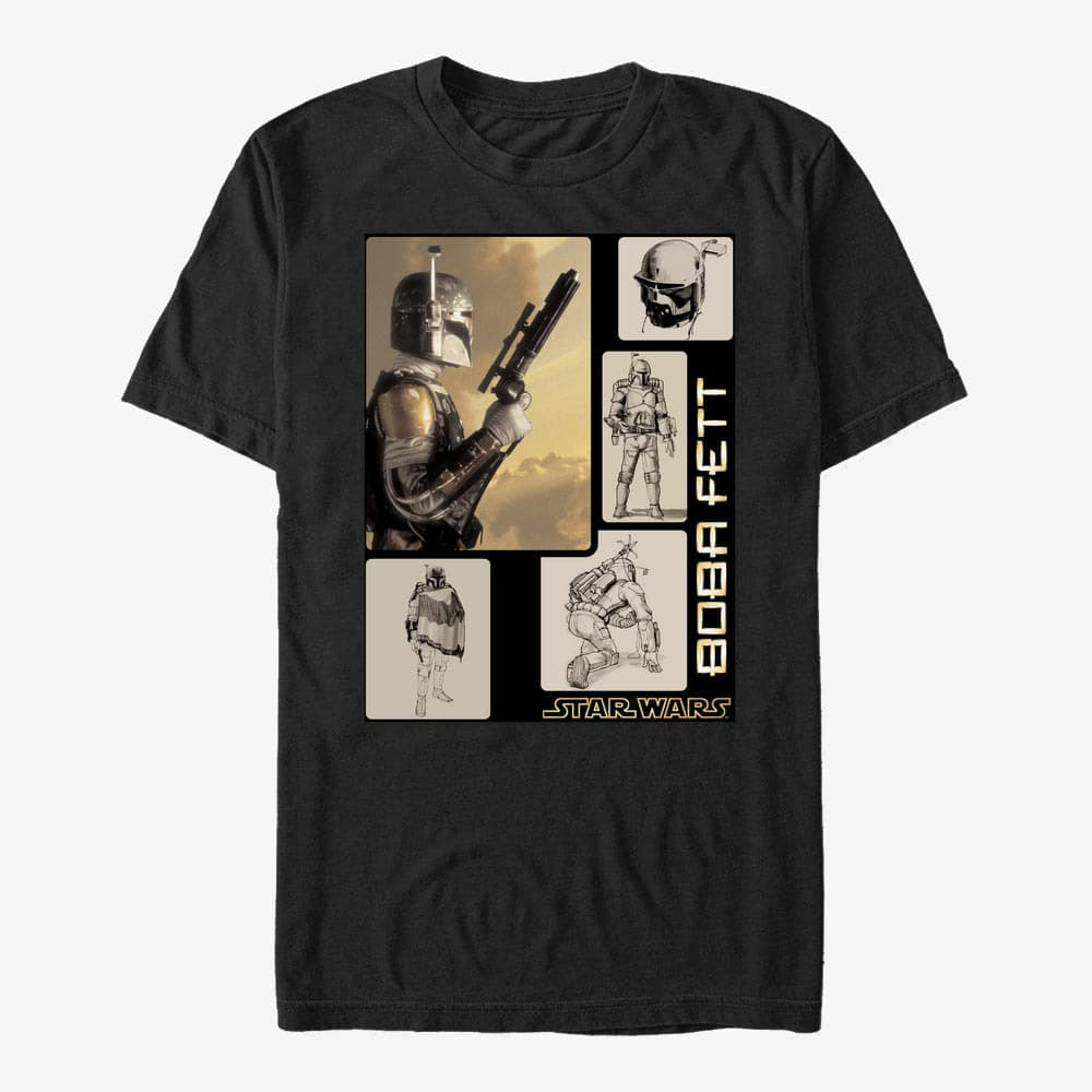 T-shirts Merch Star Wars: Classic - BobaFett Unisex T-Shirt Black
