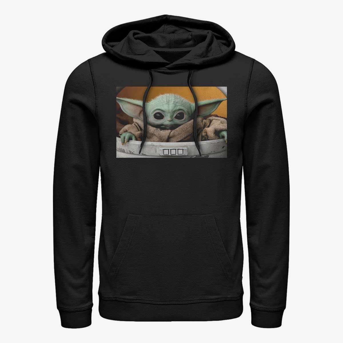 Felpe Merch Star Wars: The Mandalorian - Child In Box Unisex Hoodie Black