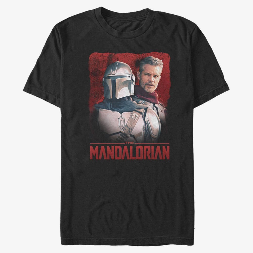 T-Shirts Merch Star Wars: The Mandalorian - Mando and Cobb Unisex T-Shirt Black