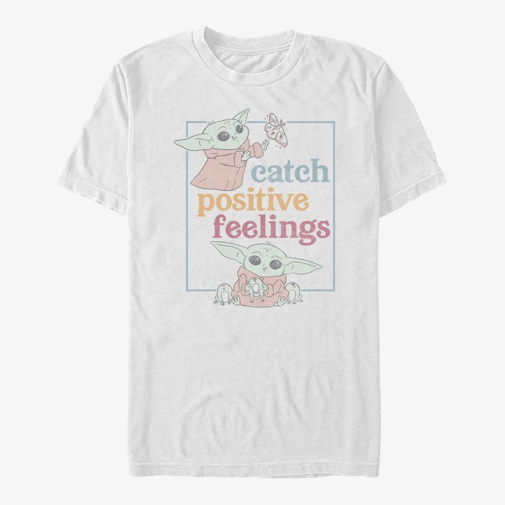 T-shirts Merch Star Wars: The Mandalorian - Positive Feelings Unisex T-Shirt White