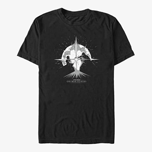 T-shirt Merch Star Wars Obi-Wan - Explosive Duel Graphic Unisex T-Shirt Black