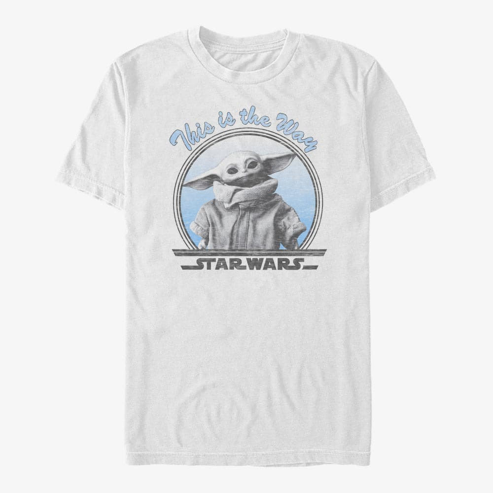 Tricouri Merch Star Wars: The Mandalorian - THIS IS THE WAY Unisex T-Shirt White