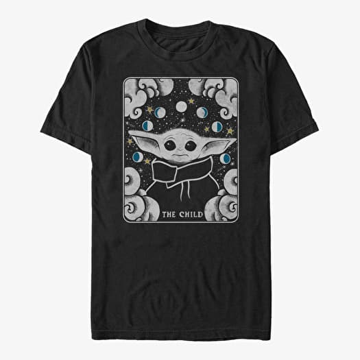 T-krekls Merch Star Wars: The Mandalorian - TAROT CHILD Unisex T-Shirt Black