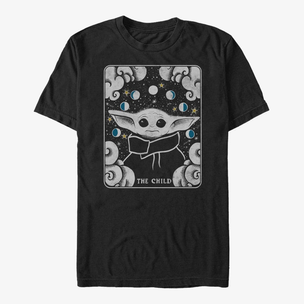 T-shirts Merch Star Wars: The Mandalorian - TAROT CHILD Unisex T-Shirt Black