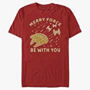Merch Star Wars: Classic - Gingerbread Falcon Unisex T-Shirt Red