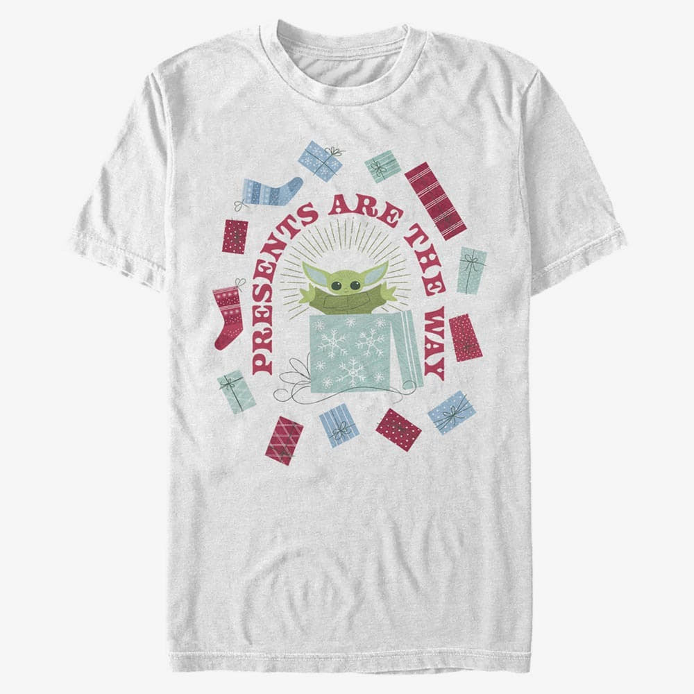 T-Shirts Merch Star Wars: The Mandalorian - Present are the Way Unisex T-Shirt White