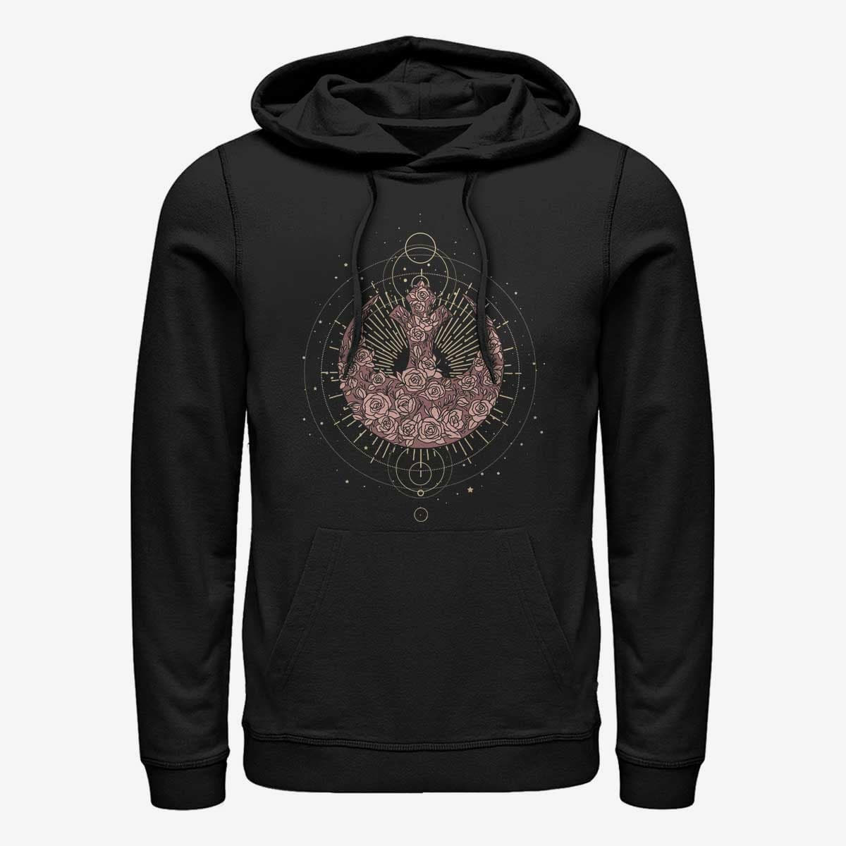 Hættetrøjer og sweatshirts Merch Star Wars: Classic - Celestial Rose Rebel Unisex Hoodie Black