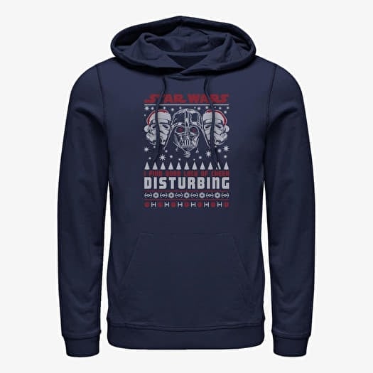 Sweat-shirt Merch Star Wars: Classic - Disturbing Sweater Unisex Hoodie Navy Blue