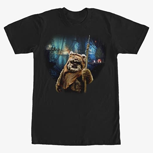 Majica Merch Star Wars: Classic - Wicket Village Unisex T-Shirt Black