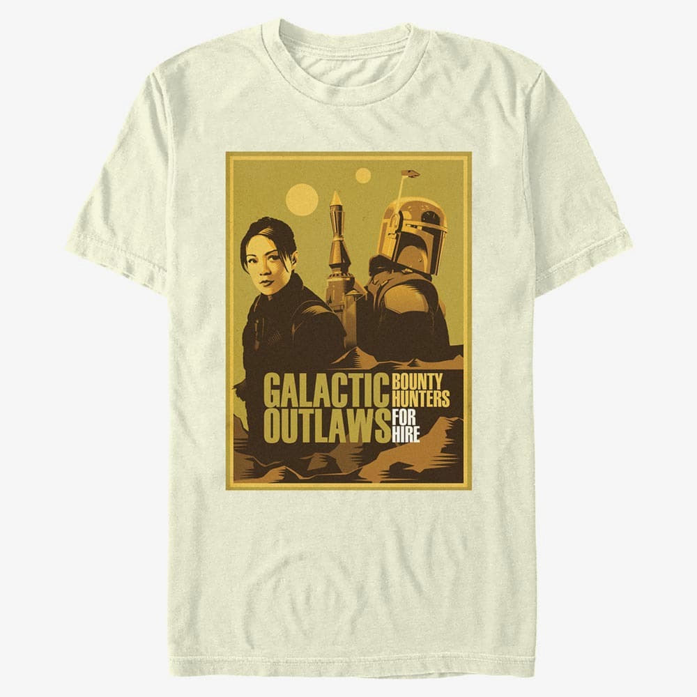 Magliette Merch Star Wars Book of Boba Fett - Galactic Outlaws Unisex T-Shirt Natural