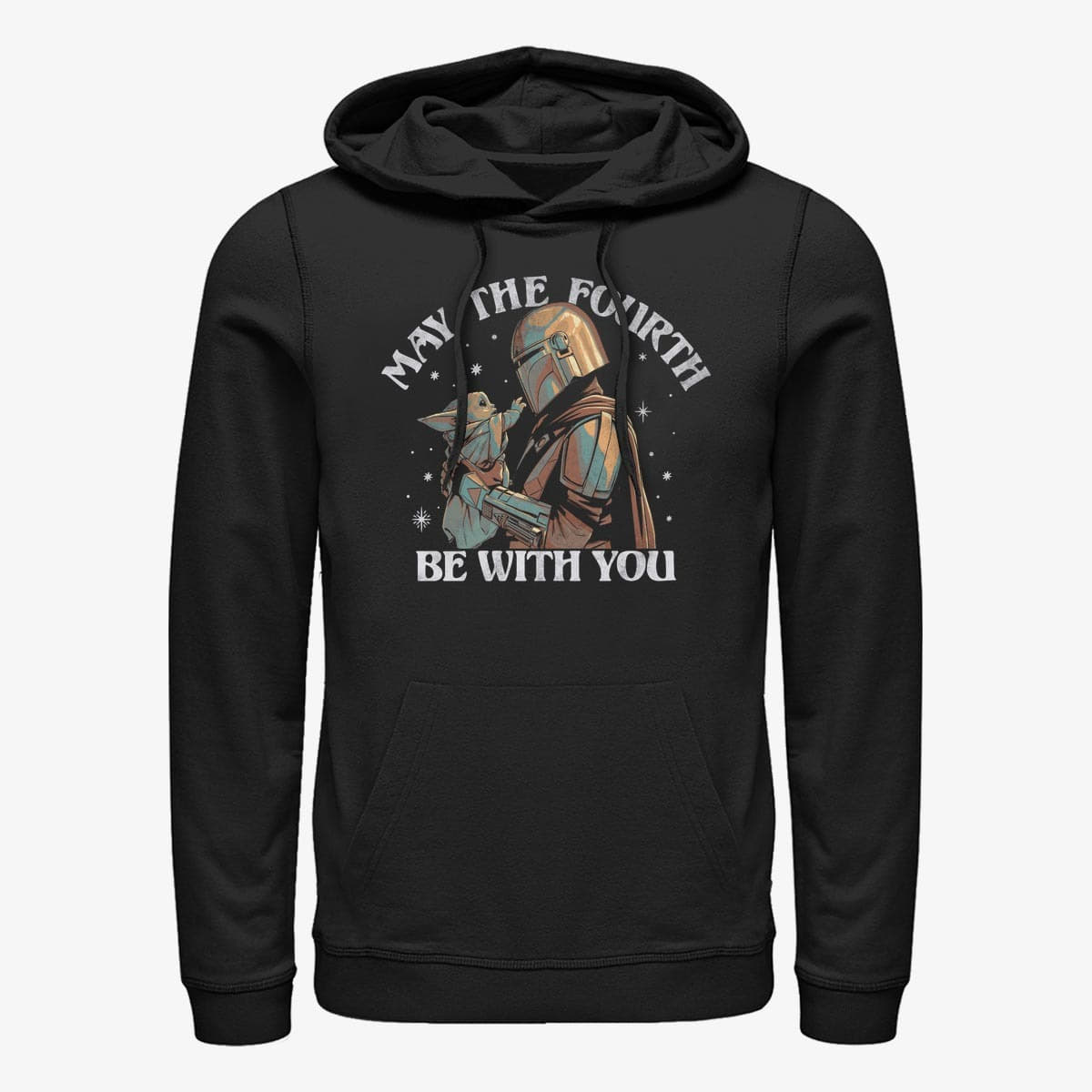 Hættetrøjer og sweatshirts Merch Star Wars: Mandalorian - Fourth Be With You Unisex Hoodie Black