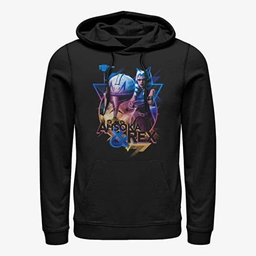 Sweatshirt Merch Star Wars: Clone Wars - Triangular Ahsoka Rex Unisex Hoodie Black