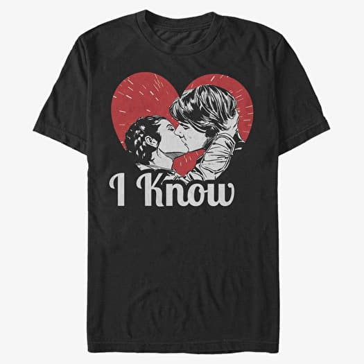 T-shirt Merch Star Wars: Classic - Han And Leia Unisex T-Shirt Black