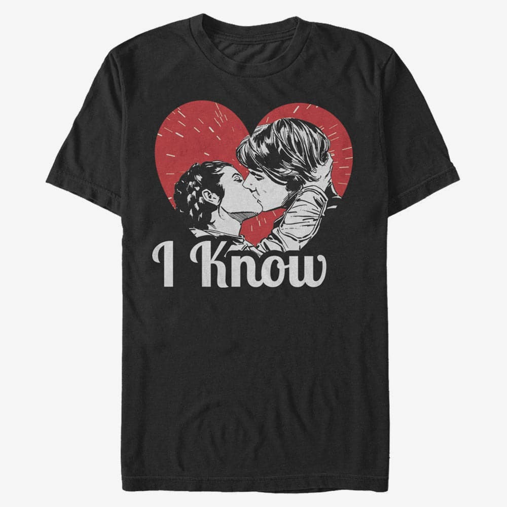 T-shirts Merch Star Wars: Classic - Han And Leia Unisex T-Shirt Black