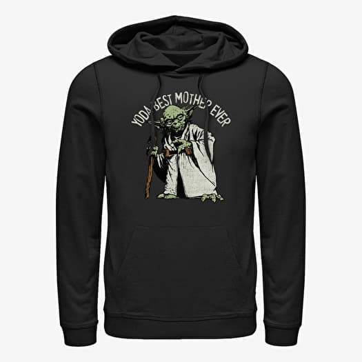 Mikina Merch Star Wars: Classic - Green Mother Unisex Hoodie Black