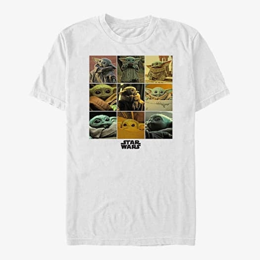 T-shirt Merch Star Wars: The Mandalorian - Child Grid Unisex T-Shirt White