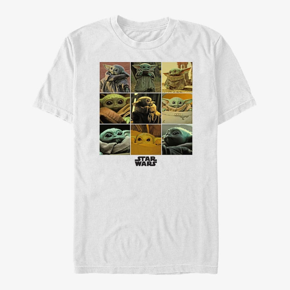 T-Shirts Merch Star Wars: The Mandalorian - Child Grid Unisex T-Shirt White