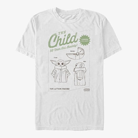 T-krekls Merch Star Wars: The Mandalorian - Toy Action Figure Unisex T-Shirt White