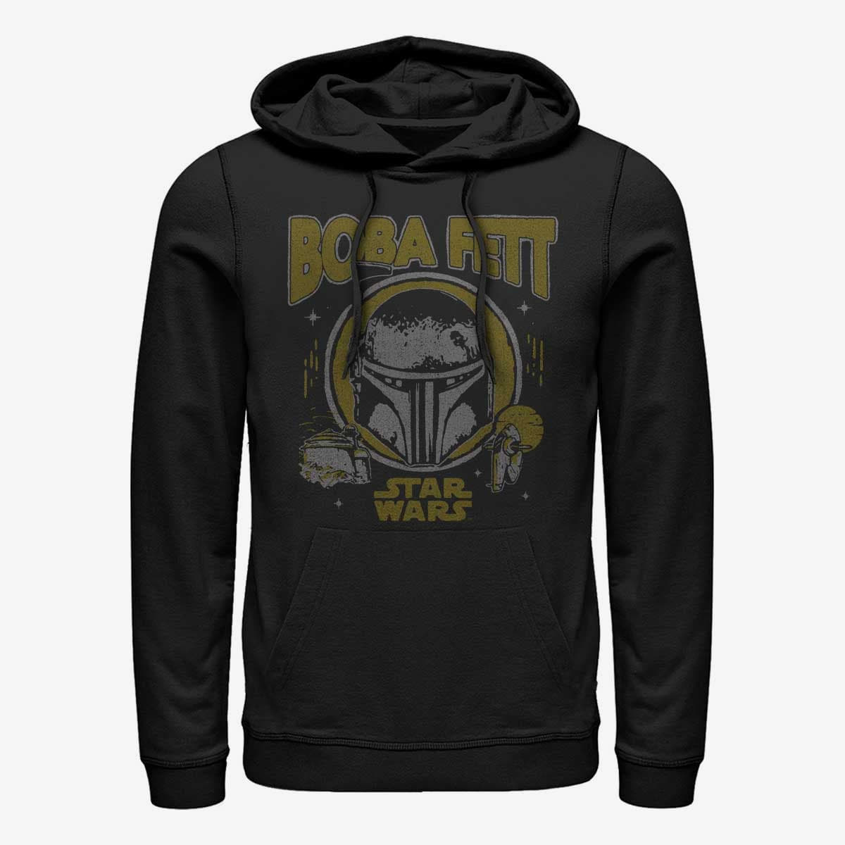 Hanorace Merch Star Wars Book of Boba Fett - Big Boba Unisex Hoodie Black
