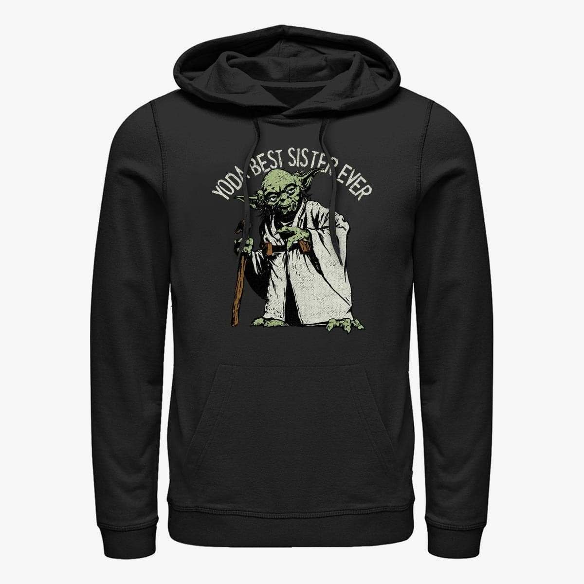 Hanorace Merch Star Wars: Classic - Green Sister Unisex Hoodie Black