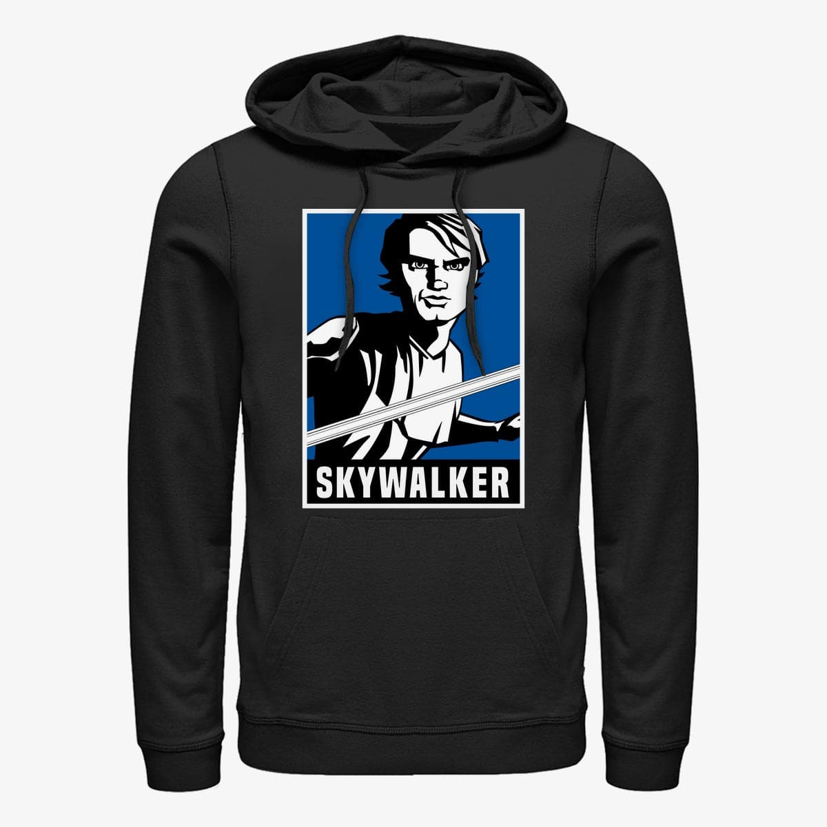 Kapuutsikud ja kampsunid Merch Star Wars: Clone Wars - Skywalker Poster Unisex Hoodie Black