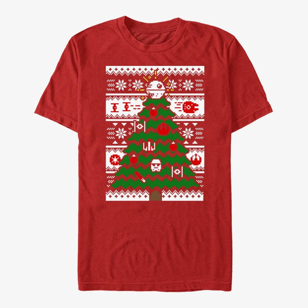 T-shirts Merch Star Wars: Classic - Galactic Tree Unisex T-Shirt Red