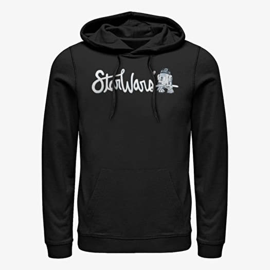 Mikina Merch Star Wars: Classic - Cursive R2 Unisex Hoodie Black