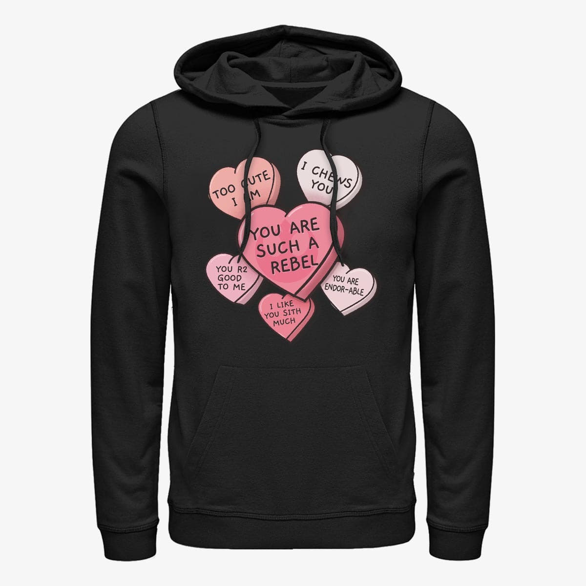 Hættetrøjer og sweatshirts Merch Star Wars: Classic - Candy Hearts Unisex Hoodie Black