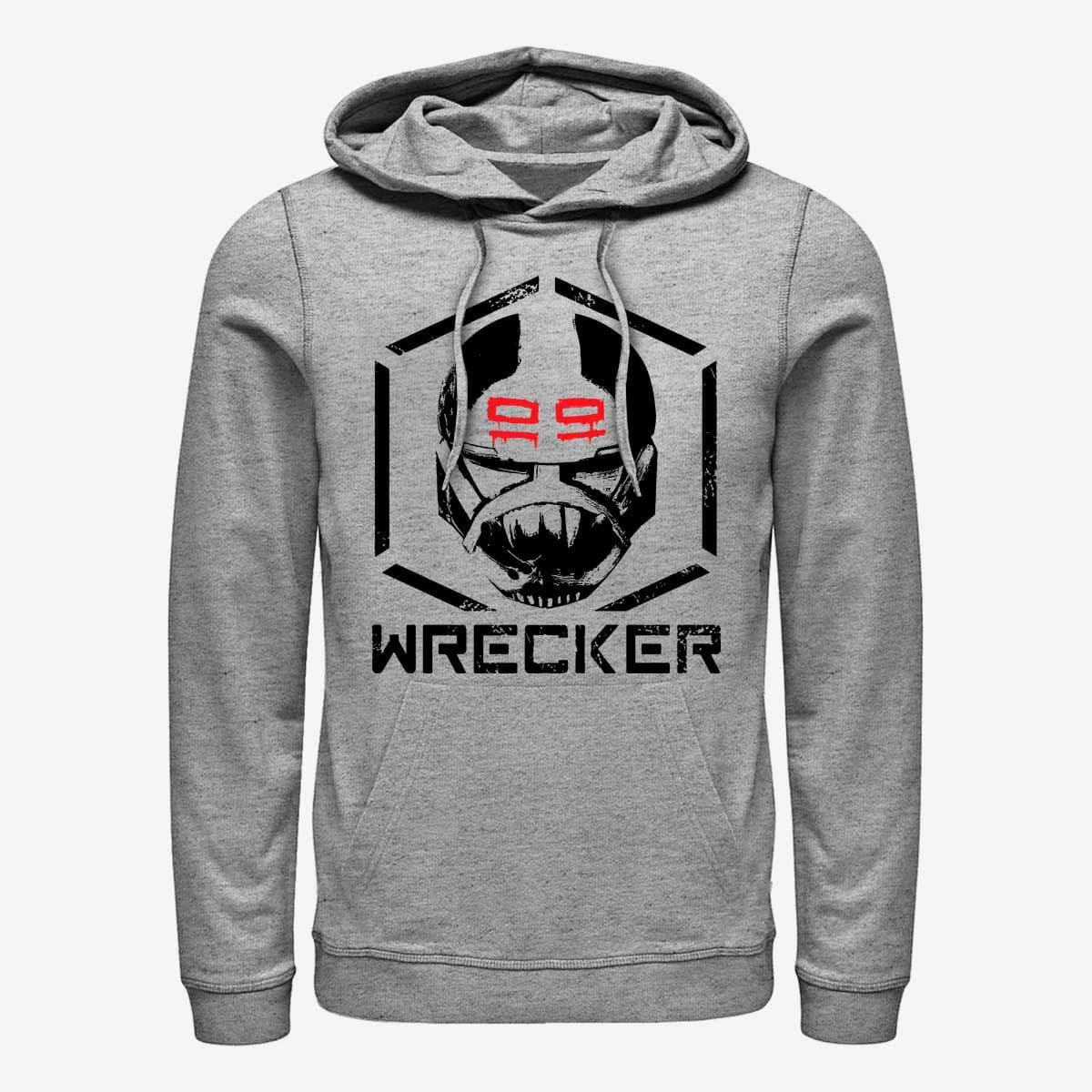 Hættetrøjer og sweatshirts Merch Star Wars: The Bad Batch - Wrecker Unisex Hoodie Heather Grey