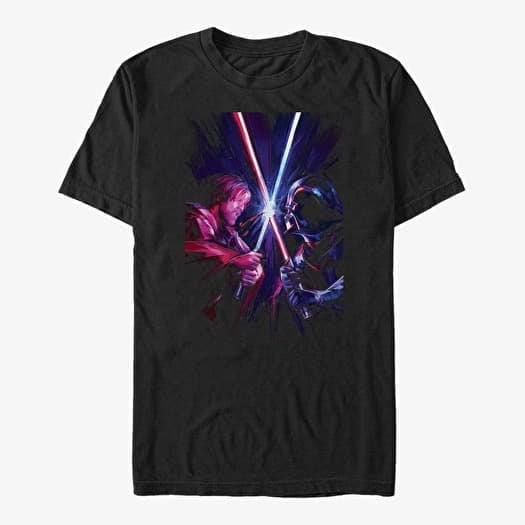 Tričko Merch Star Wars Obi-Wan - Kenobi Vader Unisex T-Shirt Black