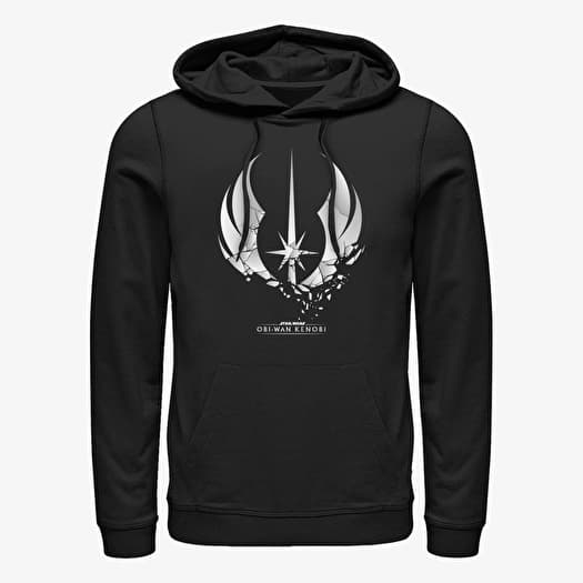 Sweatshirt Merch Star Wars Obi-Wan - Shattered Jedi Logo Unisex Hoodie Black