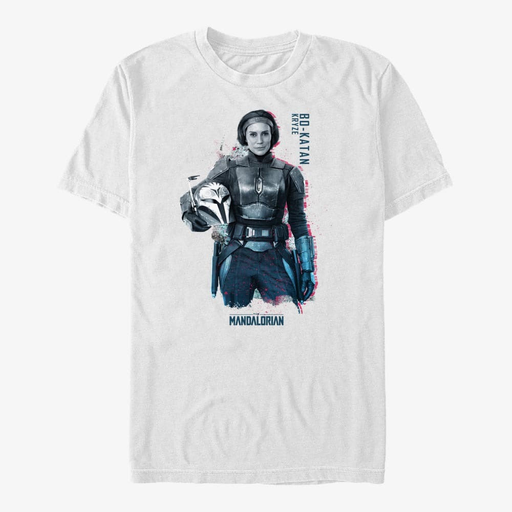 T-Shirts Merch Star Wars: The Mandalorian - MandoMon Epi3 Upwards Unisex T-Shirt White
