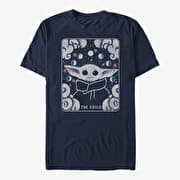 Merch Star Wars: The Mandalorian - TAROT CHILD Unisex T-Shirt Navy Blue
