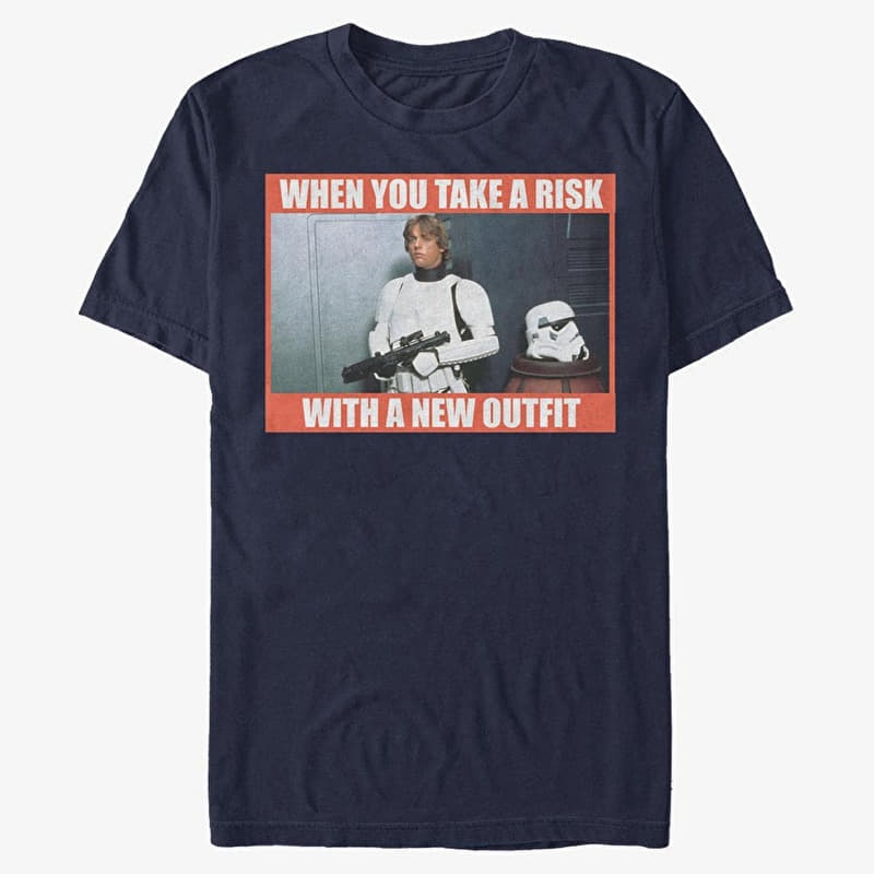 Merch Star Wars: Classic - New Outfit Unisex T-Shirt Navy Blue