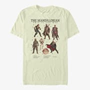 Merch Star Wars: The Mandalorian - Mando Textbook Unisex T-Shirt Natural